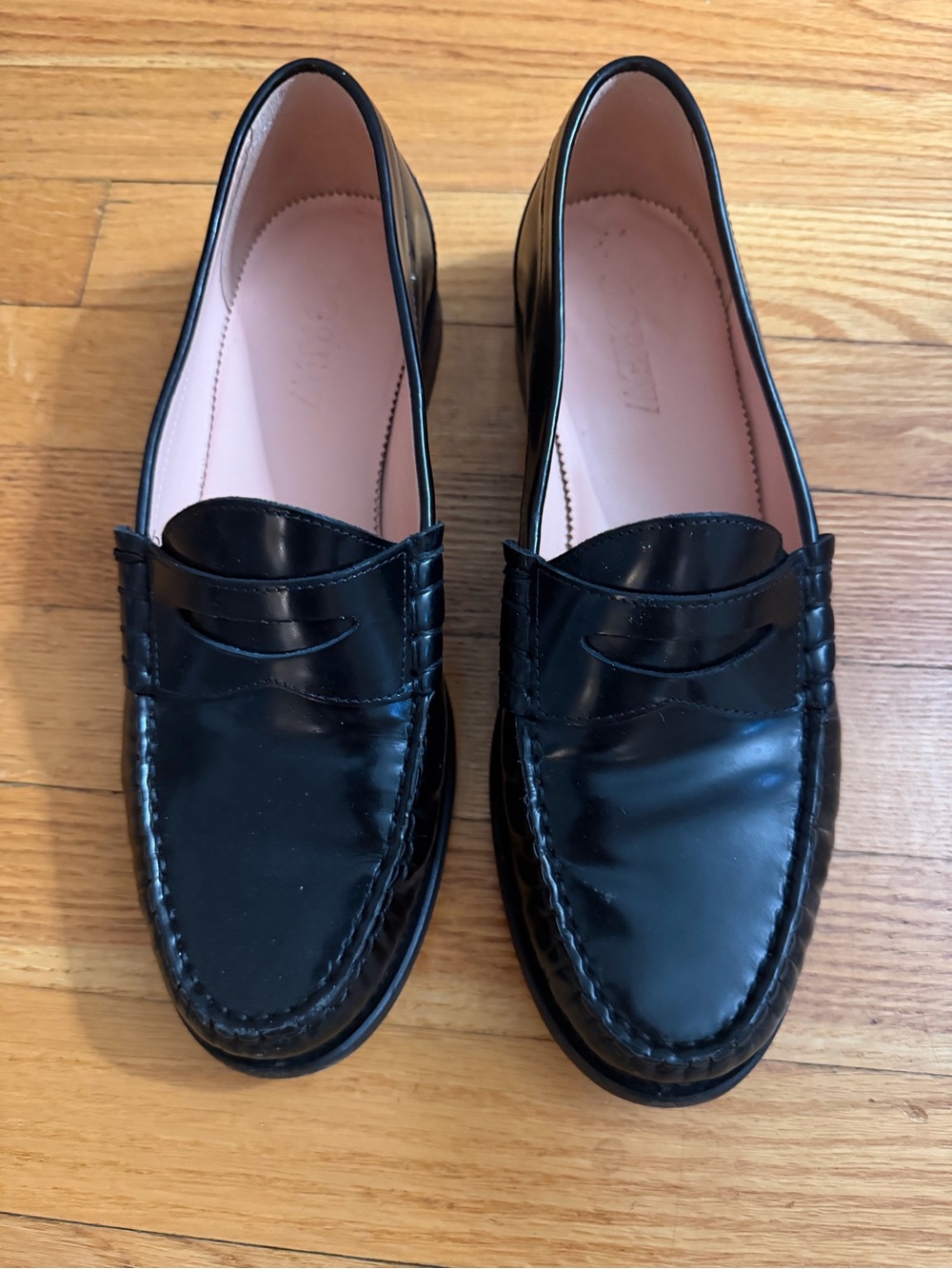 J. Crew Winona penny loafers in spazzolato leather size 9 - Picture 2 of 7